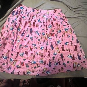 Pink Patterned Women's Skirt